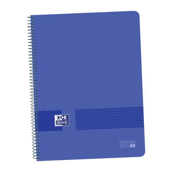 Oxford Live&Go Cuaderno A4+ Tapa De Plastico - Europeanbook 1 5X5 - 80 Hojas - Color Azul Marino