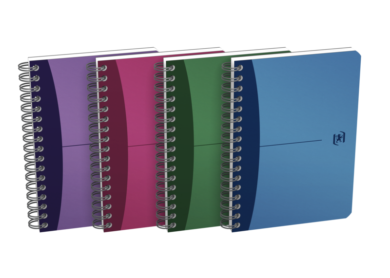 Oxford Office Urban Mix A6 Cuaderno Espiral - Tapa De Plastico Resistente - 90 Hojas Cuadriculadas 5X5 - Colores Surtidos