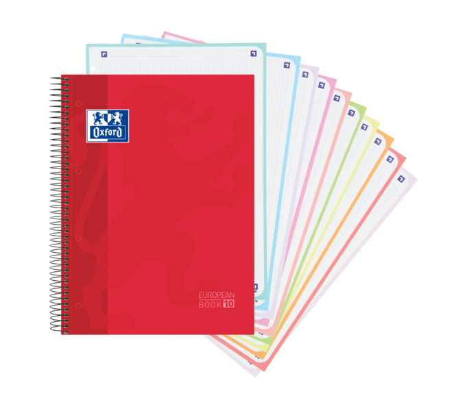 Oxford School Classic A4+ Europeanbook - Tapa Extradura - 150 Hojas - Color Rojo