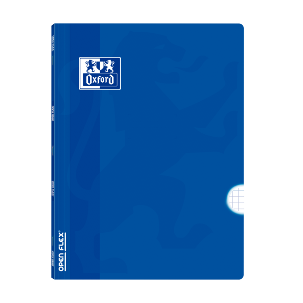Oxford School Classic Openflex A4 - Tapa De Plastico Resistente - Libreta Grapada 4X4 Con Margen - 48 Hojas De Papel De Alta Calidad - Color Azul