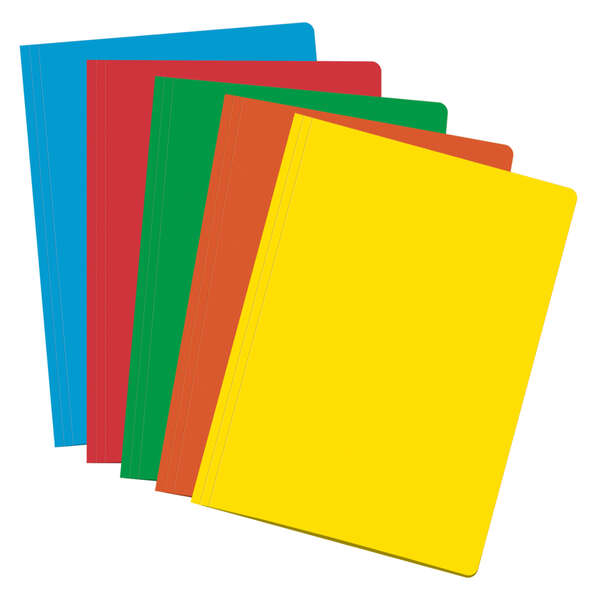 Dohe Pack De 50 Subcarpetas De Cartulina De 180Gr - Con Ranura Para Fastener - Resistente Y Duradera - Ideal Para Organizar Documentos - Colores Surtidos