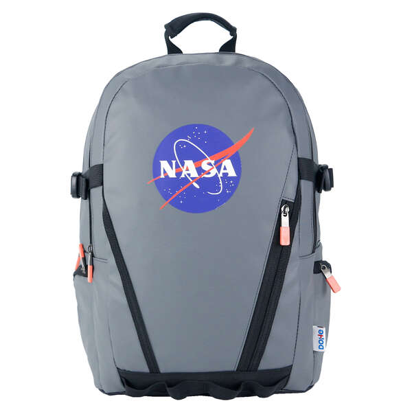 Dohe Mochila Grande De Nasa - Fabricada En Poliester Impermeable - Compartimento Acolchado Para Portatil - Cintas Laterales De Refuerzo - Bolsillos Laterales Con Cremallera