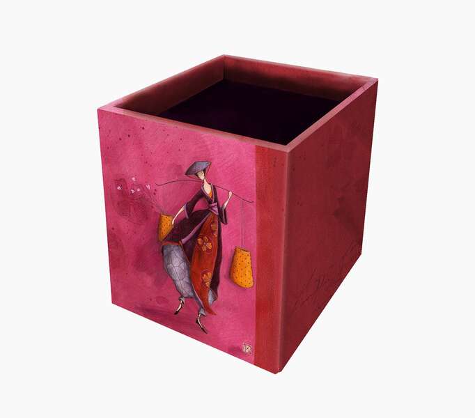 Pictura Gaëlle Boissonnard Caja Portalapices - 8.5X8.5X10.5Cm - Diseño Artistico Y Colorido - Ideal Para Organizar Tus Lapices