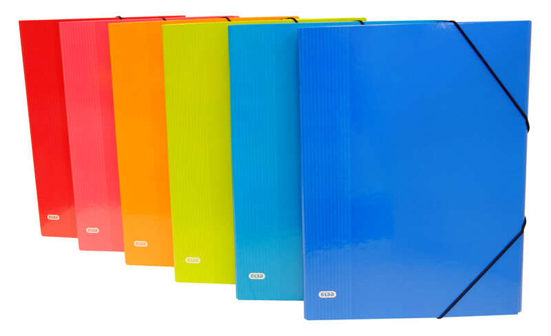 Elba Color Life Clasificador Tamaño Folio Con 12 Separadores - Lomo De 25Mm - Con Solapa Y Cierre De Gomas - Resistente Y Duradero - Colores Surtidos