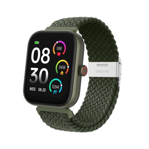 Dcu Tecnologic Smartwatch Los Angeles - Diseño Moderno Y Elegante - 22 Modos Deportivos - Resistente Al Agua - Bateria De Larga Duracion - Color Verde