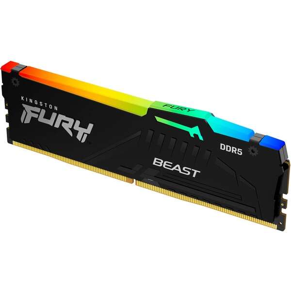 Kingston Fury Beast Rgb Memoria Ram Ddr5 6000Mt/S 32Gb 1.4V Cl30 Dimm