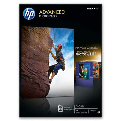 Hp Q5456A Papel Fotografico Advanced Glossy 25 Hojas A4 250Gr