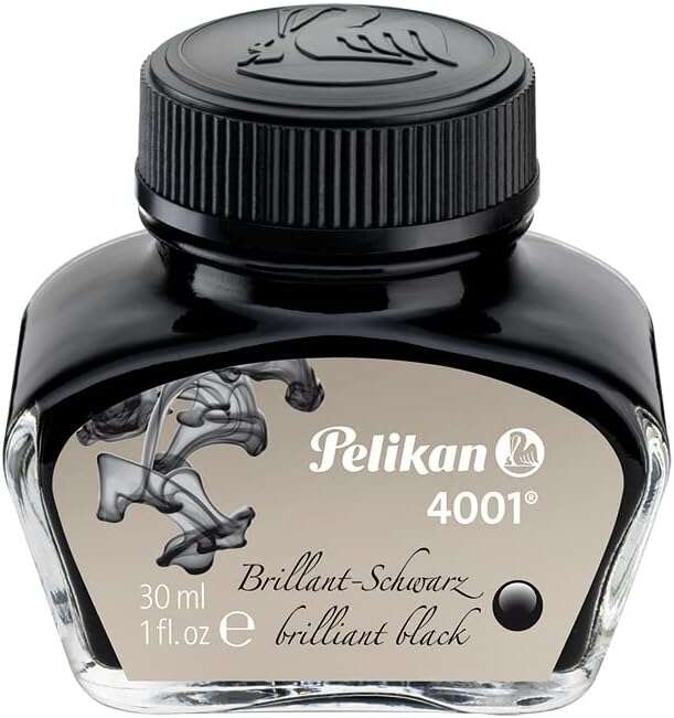 Pelikan Tinta 4001 No.78 - Frasco 30Ml - Frasco De 30Ml - Asegura El Perfecto Funcionamiento De La Estilografica - Color Negro