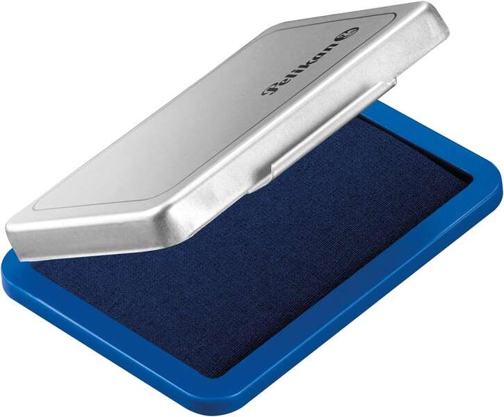 Pelikan Tampon Pelikan N.3 5X7Cm - Ideal Para Sellos Y Manualidades - Tamaño Compacto - Tinta De Alta Calidad - Color Azul