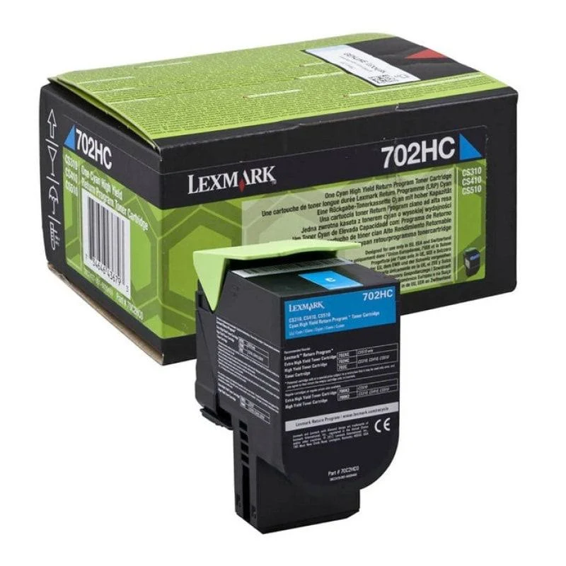 Lexmark Cs310/Cs410/Cs510 Cyan Cartucho De Toner Original - 70C2Hc0/70C2Hce/70C0H20/702Hc