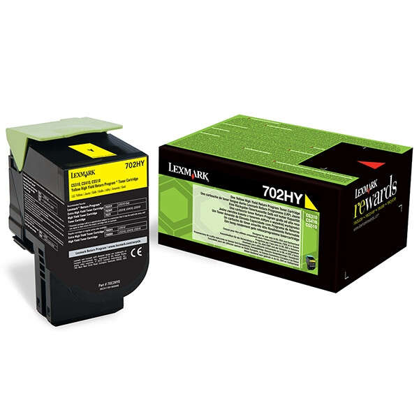 Lexmark Cs310/Cs410/Cs510 Amarillo Cartucho De Toner Original - 70C2Hy0/70C2Hye/70C0H40/702Hy