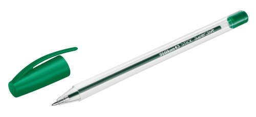 Pelikan Stick Super Soft Boligrafo Trazo 1Mm - Tinta Super Fluida - Empuñadura Triangular - Color Verde