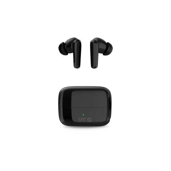 Spc Ether 2 Pro Auriculares In-Ear Bluetooth 5.2 Tws - Manos Libres - Asistente De Voz - Conectividad Con 2 Dispositivos Simultaneamente - Autonomia Hasta 26 Horas Con Estuche De Carga - Control Tactil - Color Negro