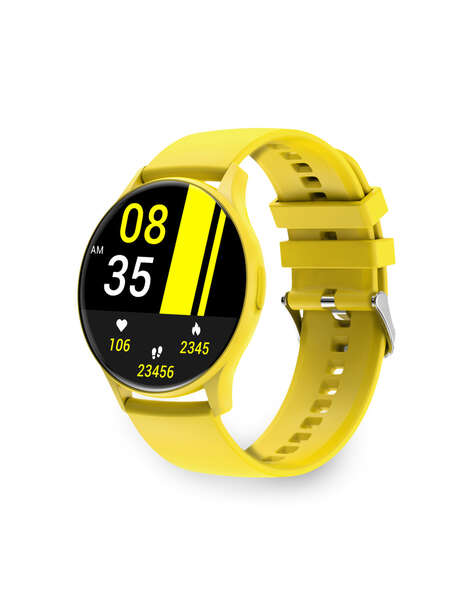 Ksix Core Smartwatch - Pantalla Amoled 1,43” - Autonomia 5 Dias - Modos Deporte Y Salud, Llamadas, Asistentes De Voz - Sumergible - Color Amarillo