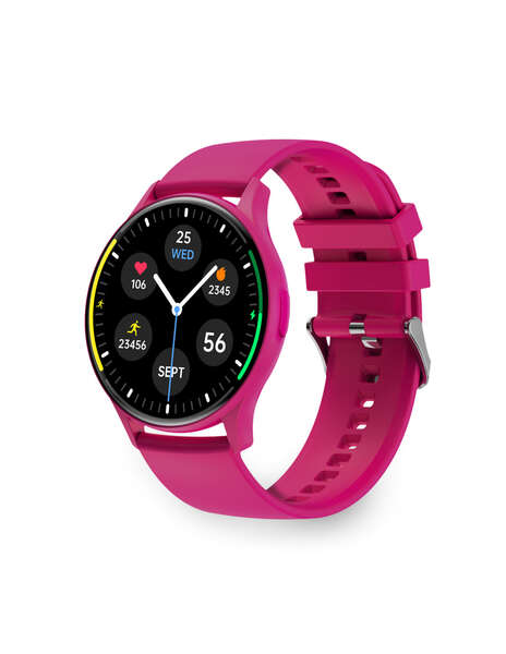 Ksix Core Smartwatch - Pantalla Amoled 1,43” - Autonomia 5 Dias - Modos Deporte Y Salud, Llamadas, Asistentes De Voz - Sumergible - Color Fucsia