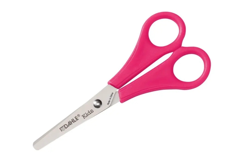 Dahle 54626 Kids Tijeras Infantiles 13Cm - Puntas Redondeadas - Acero Inoxidable - Color Rosa