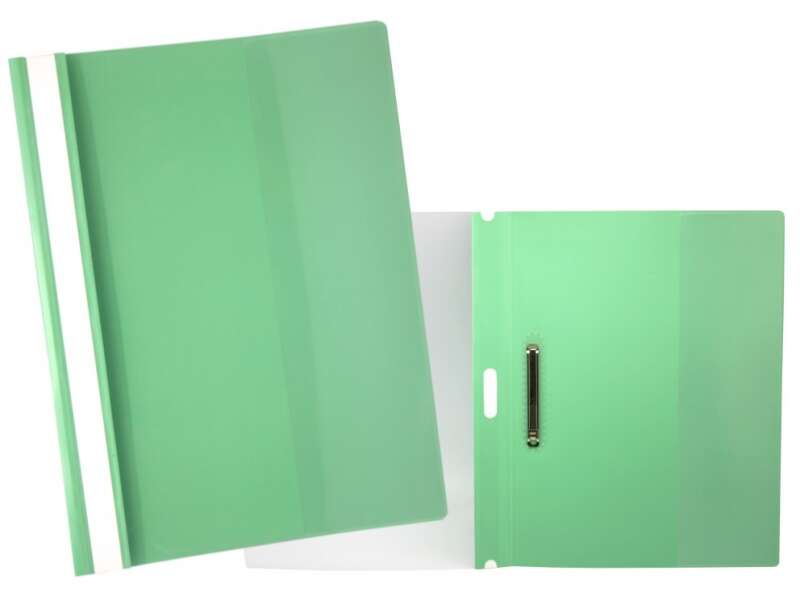 Yes Dossier Con Fastener - Capacidad 30 Hojas A4 - Polipropileno Transparente - Color Verde