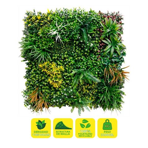 Sungarden Jardin Vertical Serie Petalario 100X100Cm - Color Verde