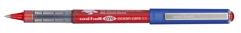 Uni-Ball Eye Ocean Care Ub-150Rop Boligrafo De Tinta Liquida - Punta De Bola 0.5Mm - Tinta Resistente Al Agua Y Luz - Color Rojo
