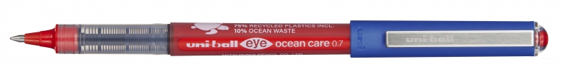 Uni-Ball Eye Ocean Care Ub-157Rop Boligrafo De Tinta Liquida - Punta De Bola 0.7Mm - Trazo 0.5Mm - Tinta Resistente Al Agua Y Luz - Color Rojo