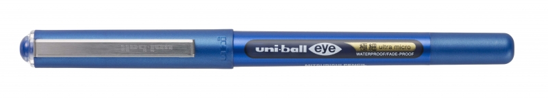 Uni-Ball Eye Ultra Micro Ub-150-38 Boligrafo De Tinta Liquida - Punta De Bola 0.38Mm - Tinta Resistente Al Agua Y Luz - Sistema De Control De Tinta - Color Azul