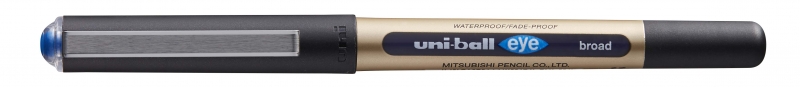 Uni-Ball Eye Broad Ub-150-10 Boligrafo De Tinta Liquida - Punta De Bola 1Mm - Tinta Resistente Al Agua Y Luz - Sistema De Control De Tinta - Color Azul