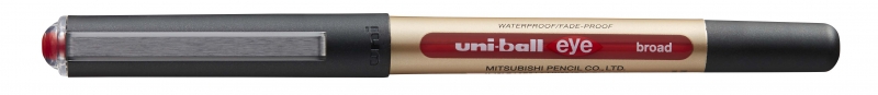 Uni-Ball Eye Broad Ub-150-10 Boligrafo De Tinta Liquida - Punta De Bola 1Mm - Tinta Resistente Al Agua Y Luz - Sistema De Control De Tinta - Color Rojo