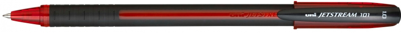 Uni-Ball Jetstream Sx-101-10 Boligrafo De Tinta - Punta De Bola 1Mm - Secado Instantaneo - Ideal Para Zurdos - Color Rojo