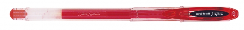 Uni-Ball Signo Um-120 Roller De Tinta Gel - Punta De Bola 0.7Mm - Tinta Resistente Al Agua Y Luz - Color Rojo