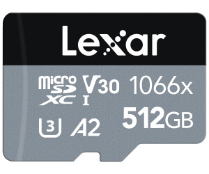 Lexar Extreme Pro Tarjeta De Memoria 256Gb Microsdxc - Velocidades De Lectura Hasta 160Mb/S - Uhs-I, U3, V30, A2 - Incluye Adaptador Sd - Color Gris