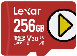 Lexar Ultra Tarjeta De Memoria Microsdxc 256Gb - Velocidad De Lectura Hasta 160Mb/S - Color Rojo