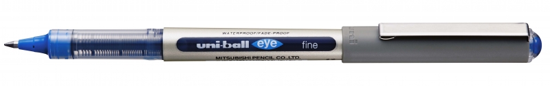 Uni-Ball Eye Fine Ub-157 Boligrafo De Tinta Liquida - Punta De Bola 0.7Mm - Tinta Resistente Al Agua Y Luz - Sistema De Control De Tinta - Color Azul