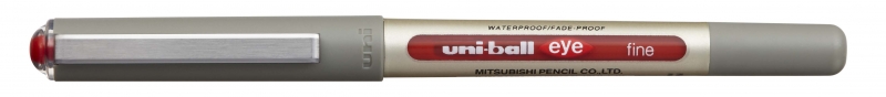 Uni-Ball Eye Fine Ub-157 Boligrafo De Tinta Liquida - Punta De Bola 0.7Mm - Tinta Resistente Al Agua Y Luz - Sistema De Control De Tinta - Color Rojo