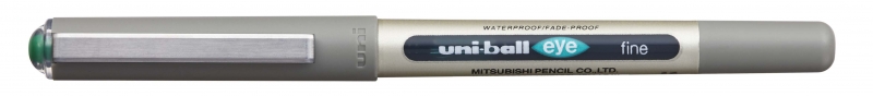 Uni-Ball Eye Fine Ub-157 Boligrafo De Tinta Liquida - Punta De Bola 0.7Mm - Tinta Resistente Al Agua Y Luz - Sistema De Control De Tinta - Color Verde