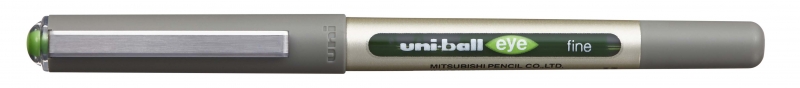 Uni-Ball Eye Fine Ub-157 Boligrafo De Tinta Liquida - Punta De Bola 0.7Mm - Tinta Resistente Al Agua Y Luz - Sistema De Control De Tinta - Color Verde Claro