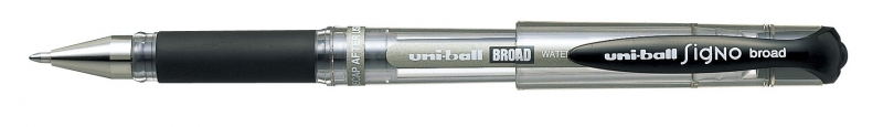 Uni-Ball Signo Broad Um-153 Roller De Tinta Gel - Punta De Bola 1Mm - Sujecion De Caucho - Color Negro