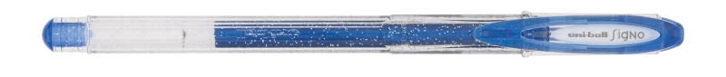 Uni-Ball Signo Sparkling Um-120Sp Boligrafo De Tinta Gel - Punta De Bola 1Mm - Tinta Pigmentada Resistente Al Agua Y Luz - Efecto Purpurina - Color Azul