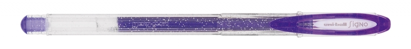 Uni-Ball Signo Sparkling Um-120Sp Boligrafo De Tinta Gel - Punta De Bola 1Mm - Tinta Pigmentada Resistente Al Agua Y Luz - Efecto Purpurina - Color Violeta
