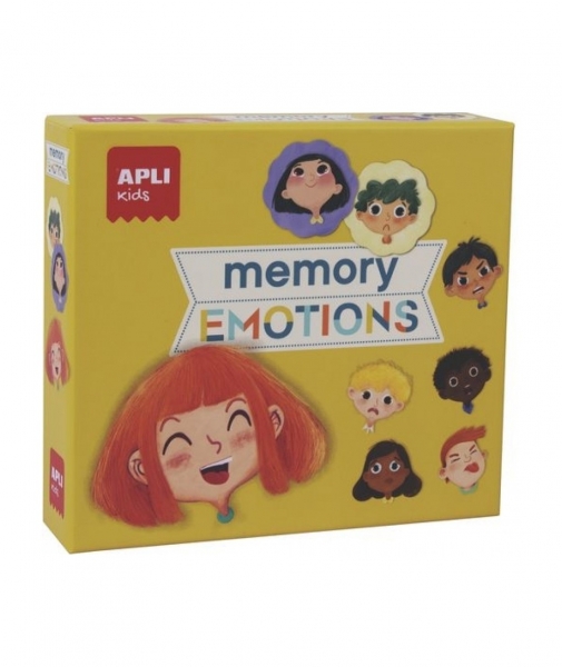 Apli Memory Emotions - Estimula La Memoria - Enseña A Expresar Emociones - Piezas Resistentes Y Seguras - Mejora Concentracion Y Habilidades