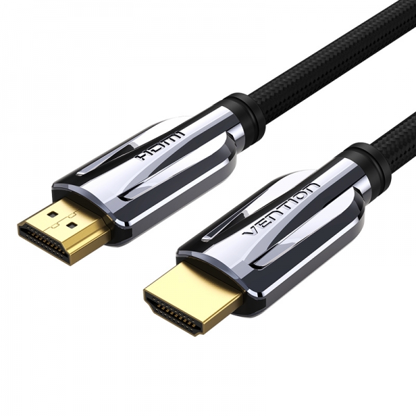 Vention Cable Hdmi 2.1 Macho A Macho - 3M - Chapado En Oro - Color Negro