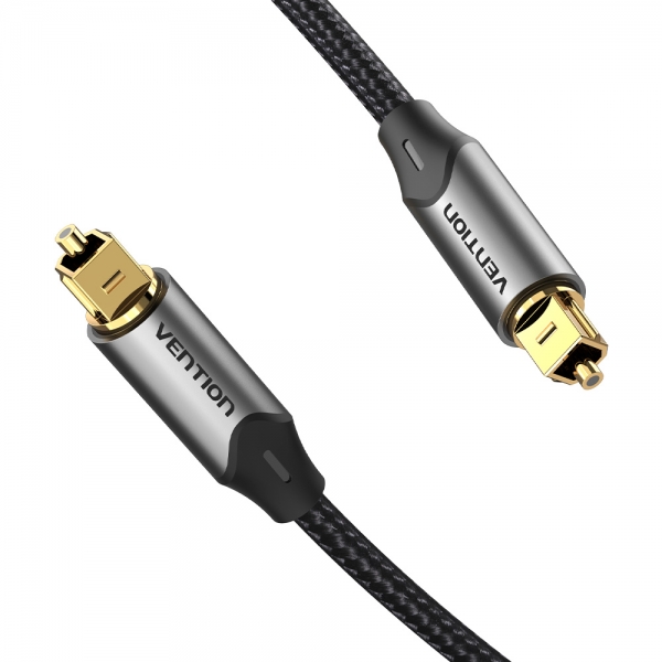 Vention Cable De Audio De Fibra Optica - 1.5M - Gris Metalizado