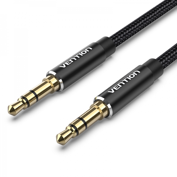 Vention Cable Estereo Jack 3.5 Macho A Jack 3.5 Macho - 0.5M - Color Negro