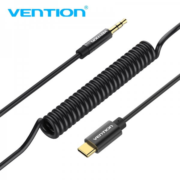 Vention Conversor Audio Usb-C A Jack 3.5 Macho - 1M - Color Negro