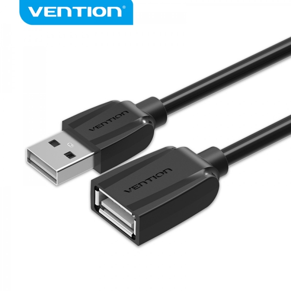 Vention Cable Alargador Usb 2.0 Macho A Usb Hembra - 0.5M - Color Negro