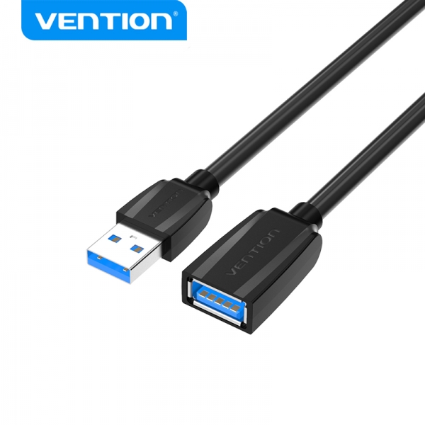 Vention Cable De Extension Usb3.0 Macho A Hembra - 0.5M - Color Negro
