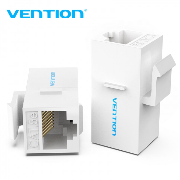 Vention Adaptador Conector Rj45 Cat5 Utp Hembra A Hembra - Color Blanco