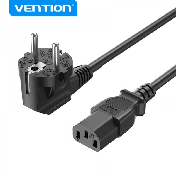 Vention Cable De Alimentacion Eu A C13 - 1.8M - Color Negro
