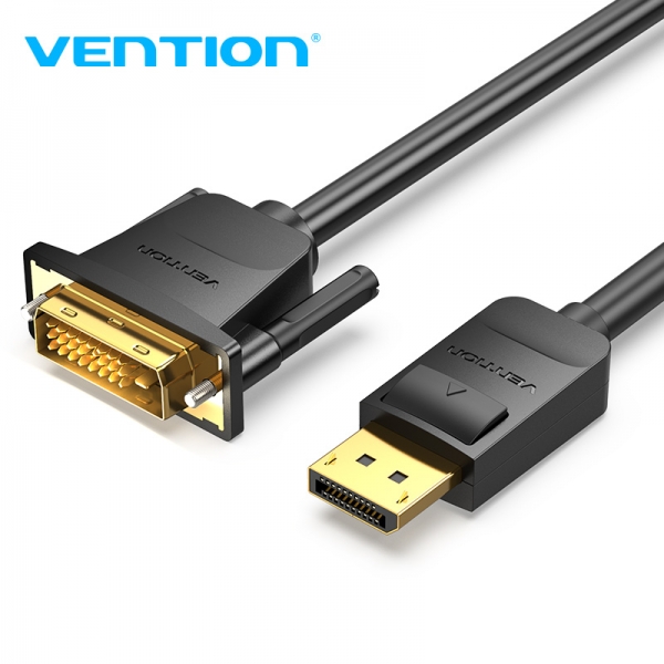 Vention Cable Conversor Displayport Macho A Dvi Macho - 1M - Color Negro