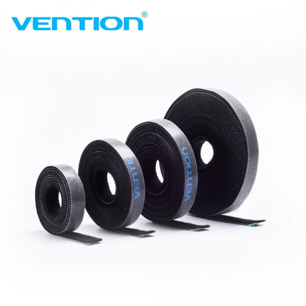 Vention Tira Organizadora De Cables - 1M - Color Negro