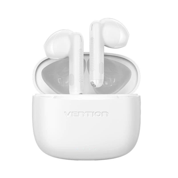 Vention Auriculares Bluetooth 5.3 Con Estuche De Carga - 6H Autonomia - Modelo Elf E03 - Color Blanco
